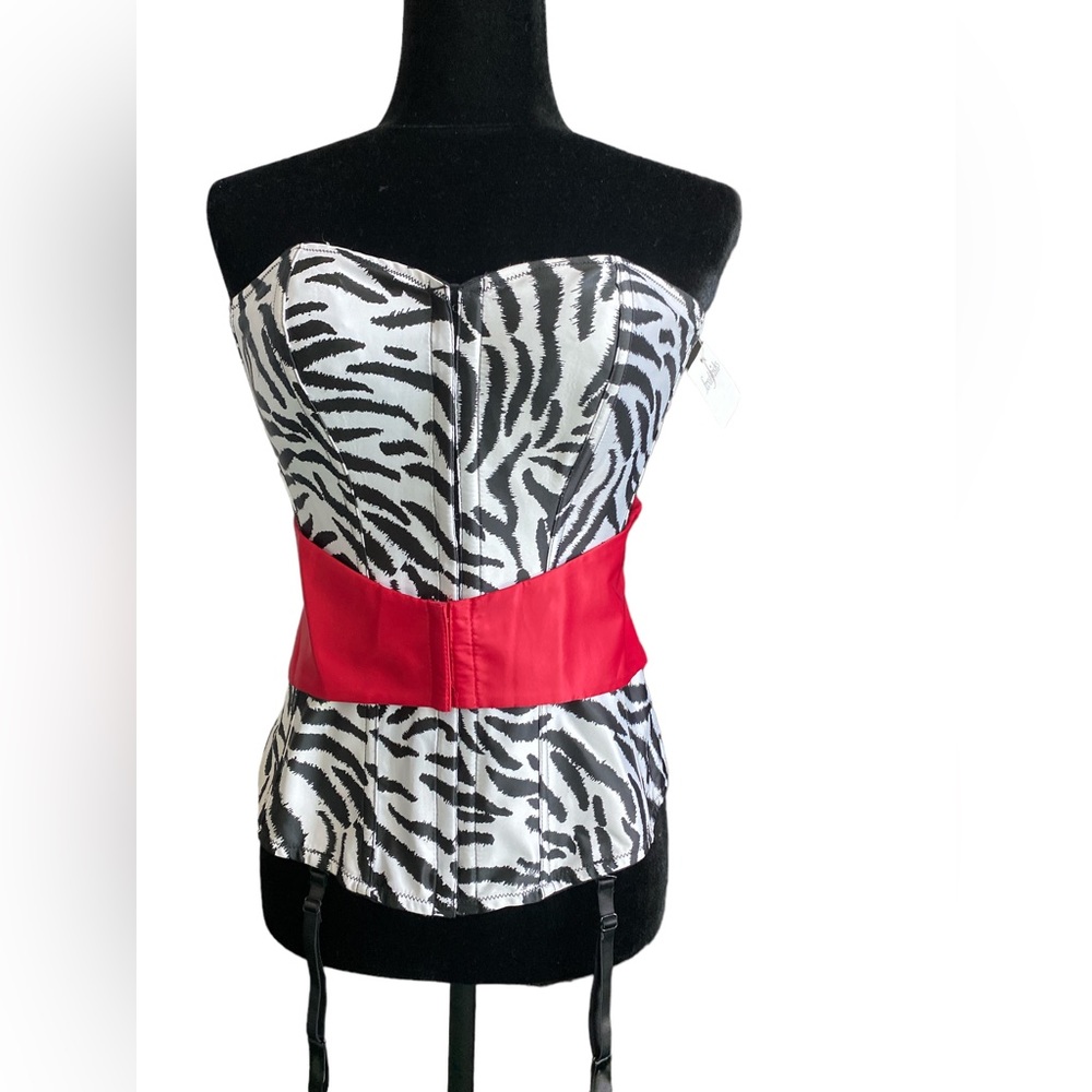 Fredrick’s Of Hollywood animal print Corset Vintage Y2K